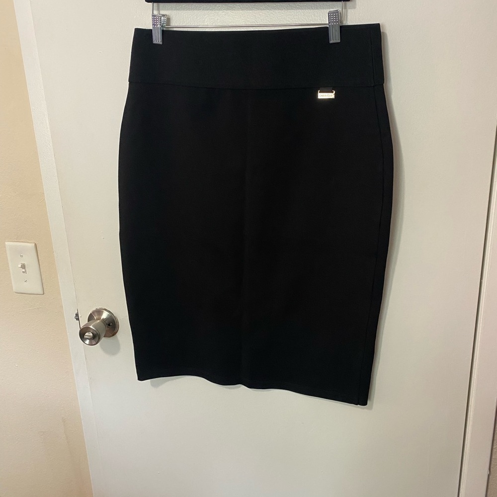 Black pencil skirt
